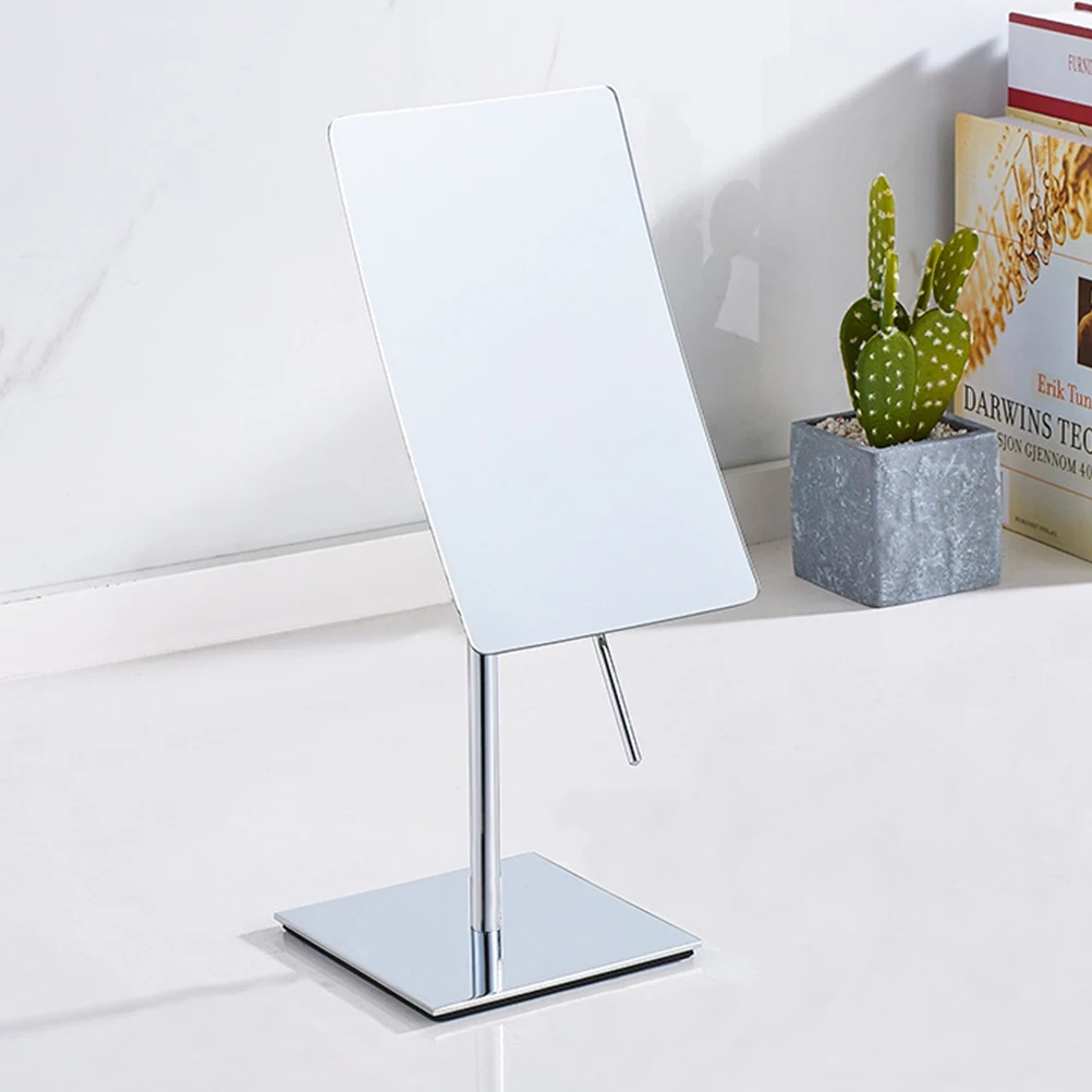 3X Magnified Makeup Mirror Rectangle Desktop Mirror 360 Degree Rotating Bathroom Bedroom Dressing Table Adjustable Shaving