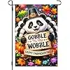Panda Garden Flag for Outside Fall Harvest Cute Porch Decor cci