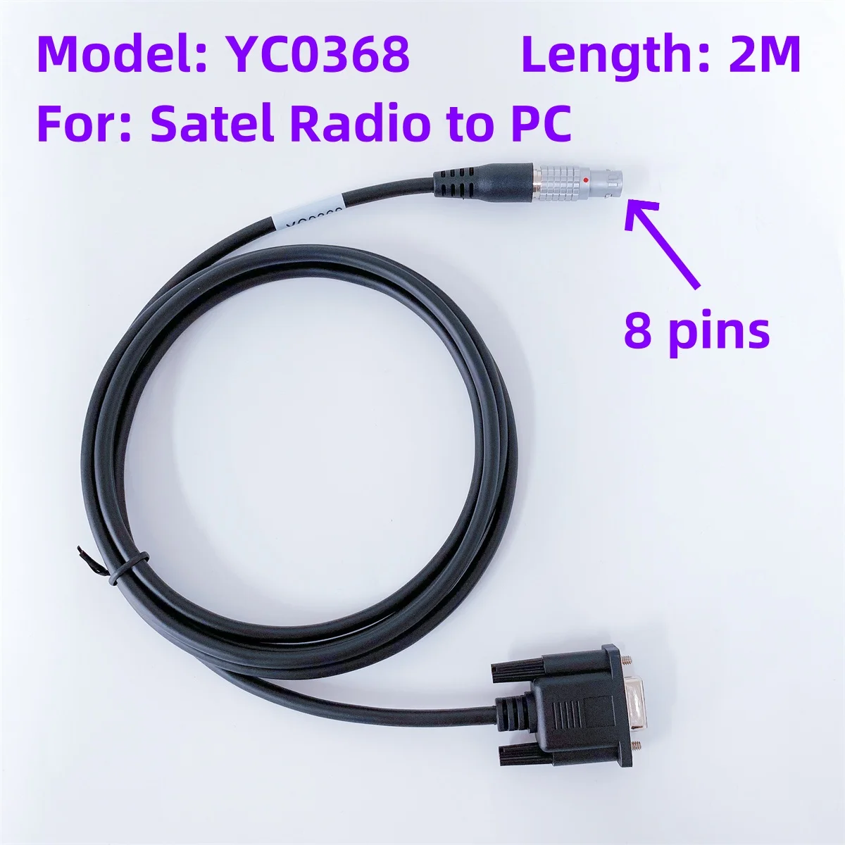 

Satel 35W Radio DATA cable YC0368/YC0363 Cable for programming SATELLINE-EASy Pro 35 W/C radio ﻿