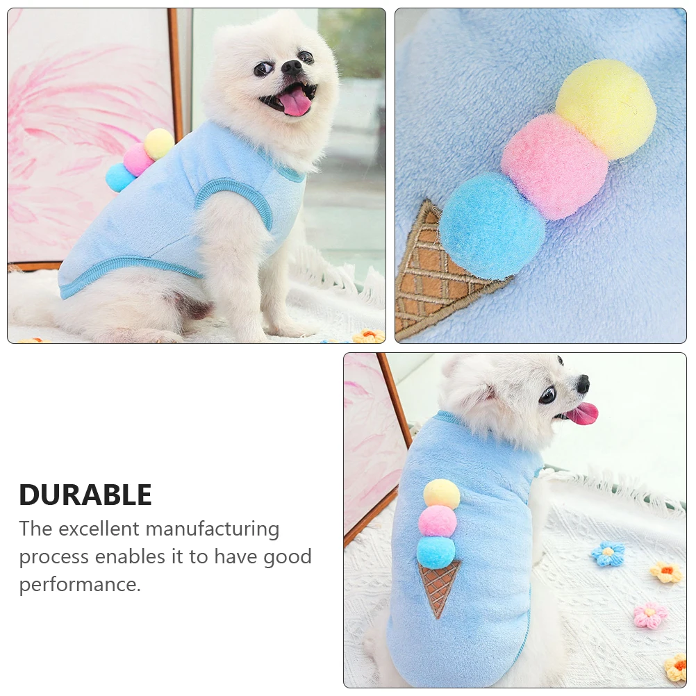 

Dog Apparel Puppy Outfit Pet Clothes Vest for Dogs Winter Small Clothing Warm Thickened
