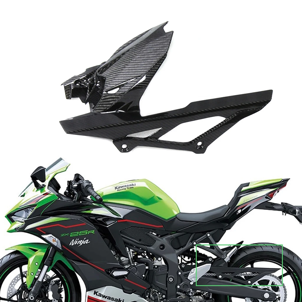 

3K Carbon Fiber Motorcycle Accessories Rear Fender Splash Mudguard Mud Guard For Kawasaki Ninja ZX25R ZX-25R 2020 2021 2022