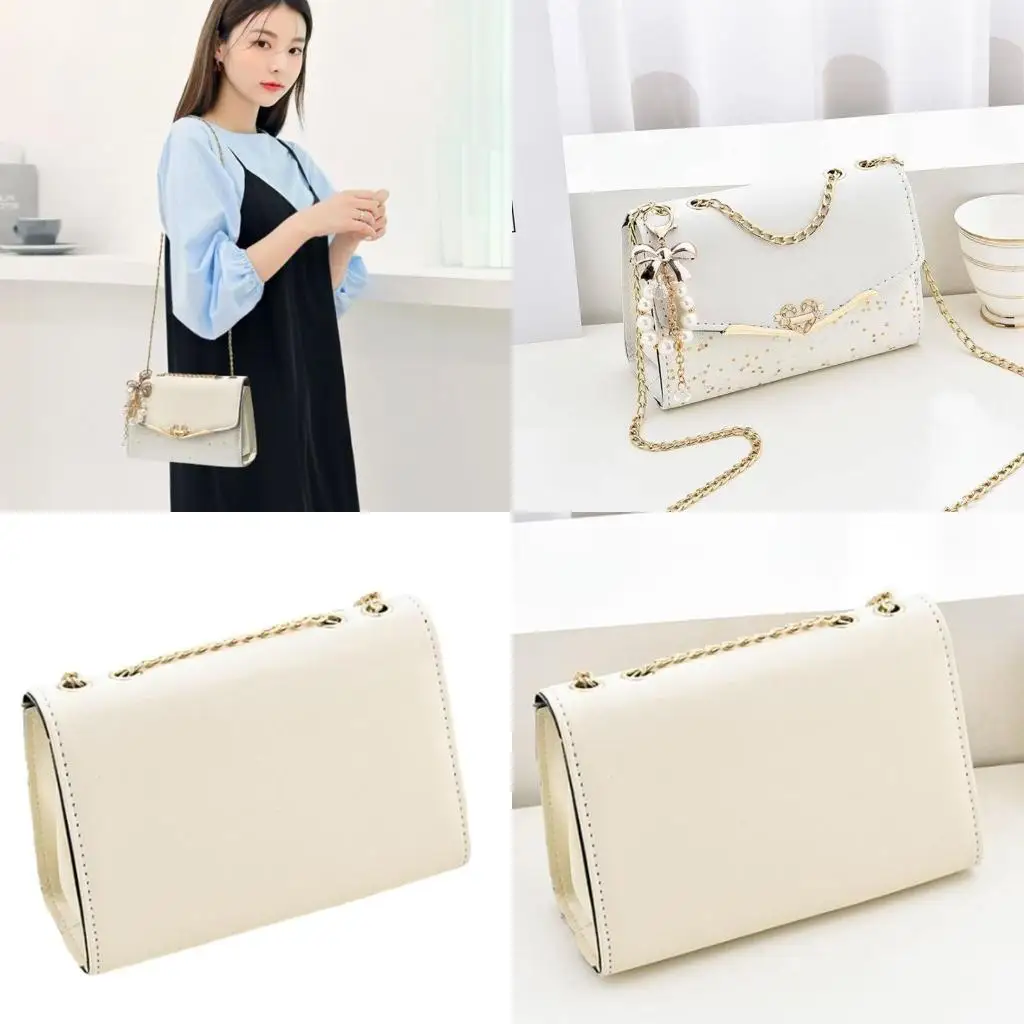 

D46D Stylish Shoulder Bag for Women Flap Crossbody Handbag Purse with Convertible Chain Strap Phone Wallet Purse