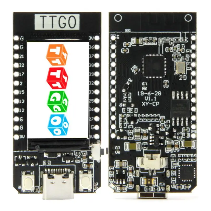 T-Display ESP32-D0WD CH9102 Чип 16 МБ Wi-Fi и Bluetooth-совместимый модуль Макетная плата 1,14-дюймовый ЖК-управление