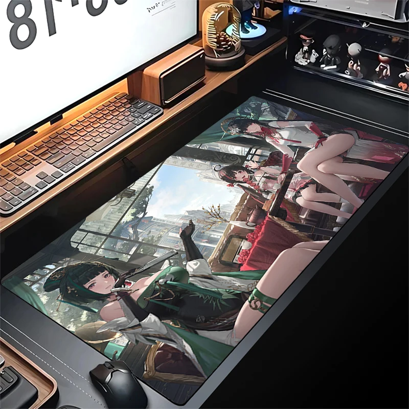 

Cute Anime Girl Mouse Pad Gamer Large Gaming Mousepad Premium HD Print Mouse Mat Kawaii Laptop Desk Mat Big Office Keyboard Pad