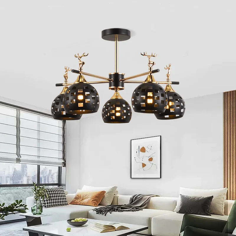 

Scandinavian Style Pendant Lamp Bedroom Ceiling Lights Living Room Pendant Lights Kitchen Ceiling Chandelier E27 Lamp head New