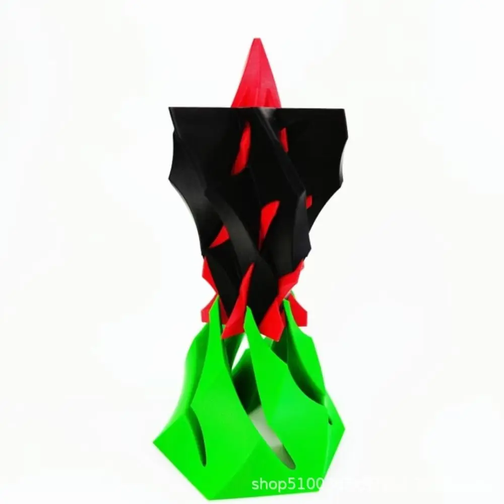 High Quality 3D Printing Pyramid Fidget Toy Creative Volcano Spiral Cone Toy Lightweight Interesting Passthrough Sculpture