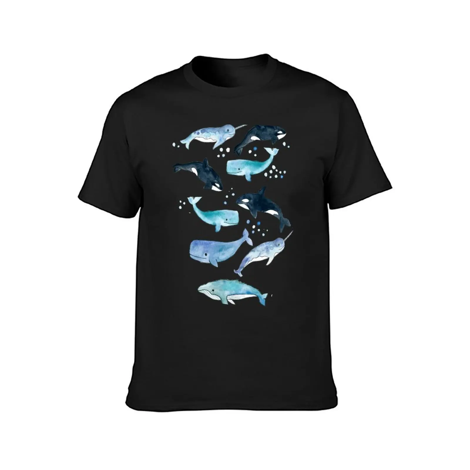 Whales, Orcas & Narwhals T-Shirt shirts graphic tees blacks mens graphic t-shirts pack