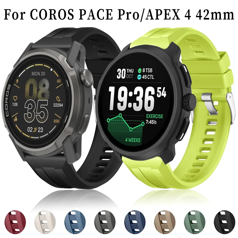 22 mm weiches Silikonarmband für COROS PACE 4 3/APEX 4 42 mm Sport-Armband, austauschbar, Suunto Vertical 2/Race 2-S-1 CMF Watch 3 Pro
