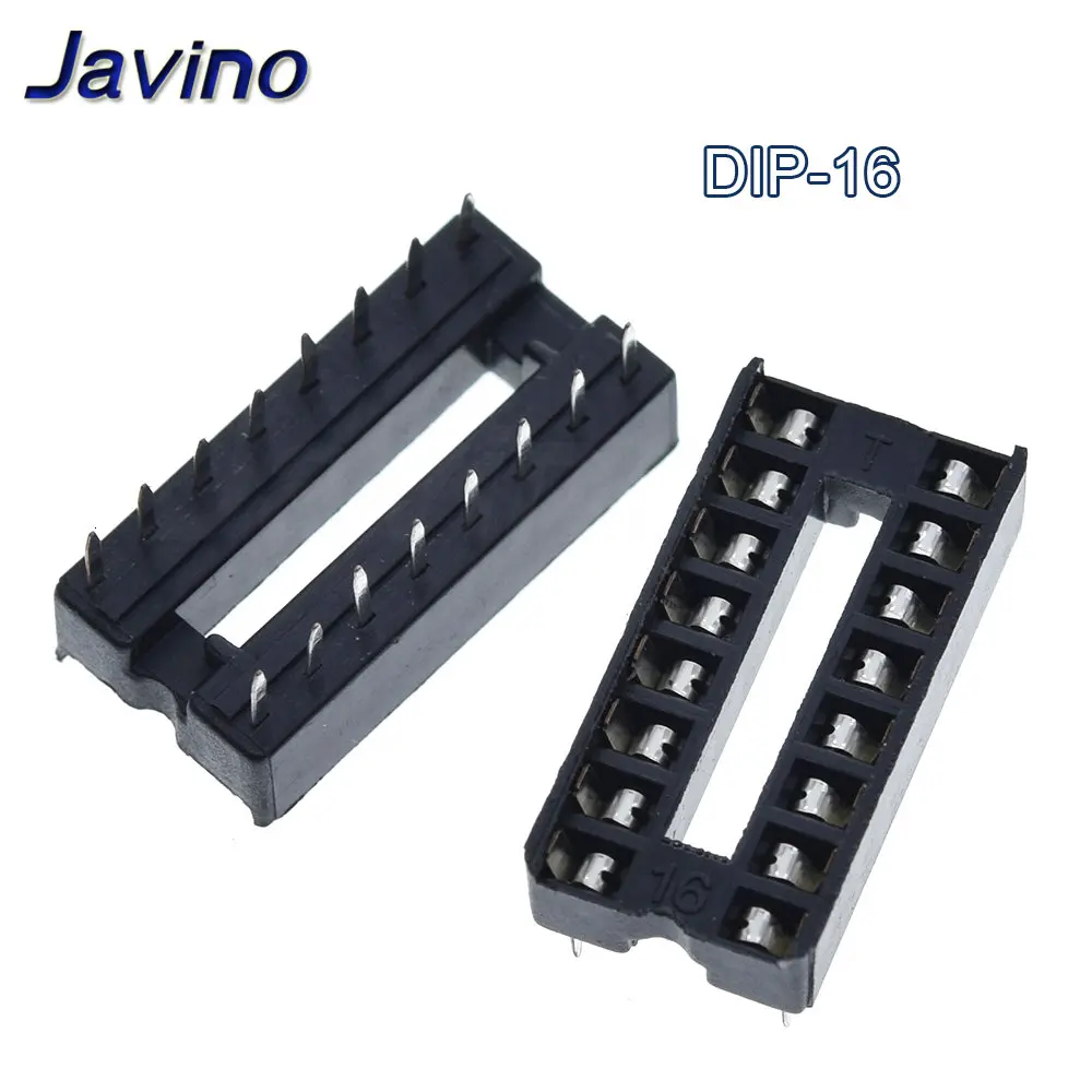 10PCS IC Sockets DIP6 DIP8 DIP14 DIP16 DIP18 DIP20 DIP28 DIP40 pins Connector DIP Socket 6 8 14 16 18 20 24 28 40 pin