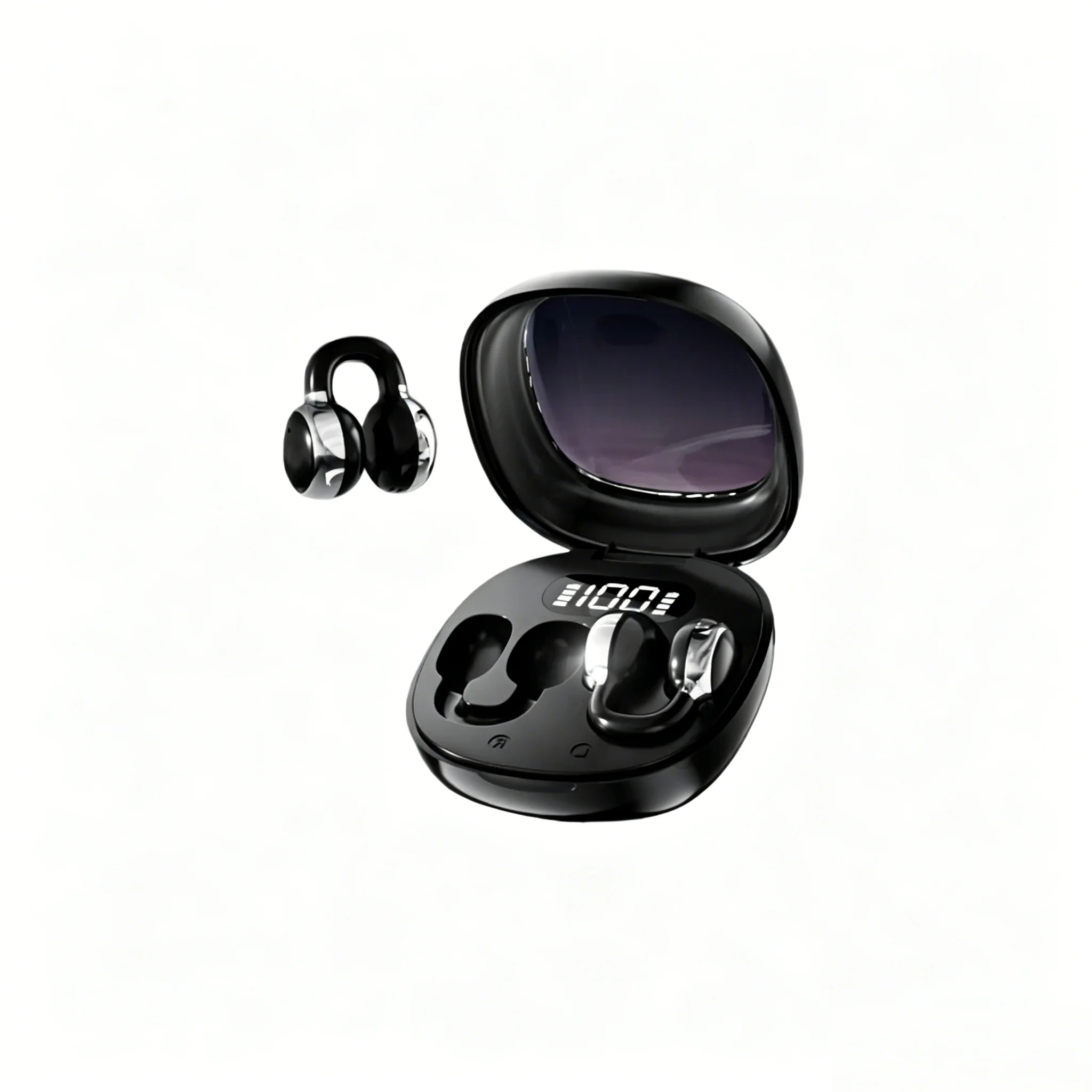 Upgraded Ear Clip Wireless Earbuds 13mm Large Diaphragm Leakproof HiFi Sound 360° Panoramic Dolby Surround Audio_voghion.com
