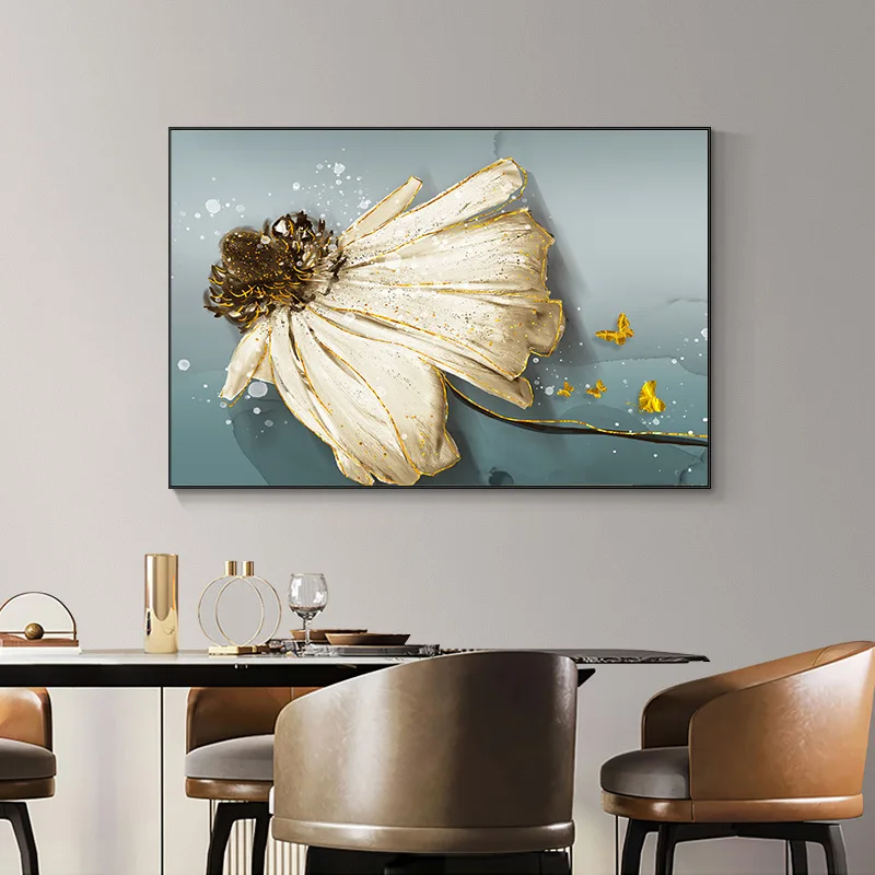 

American abstract flower decoration living room dining room bedroom canvas painting