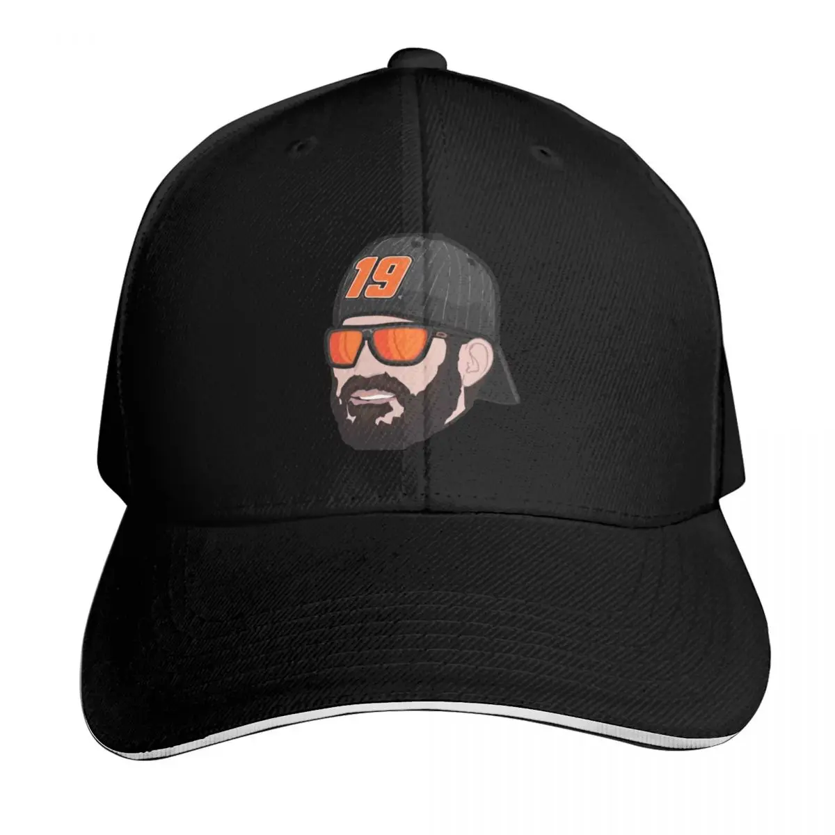 19 Jr Racer Baseball Cap Cotton Twill Breathable Contrast Two Tone Brim Snapback Flat Bill