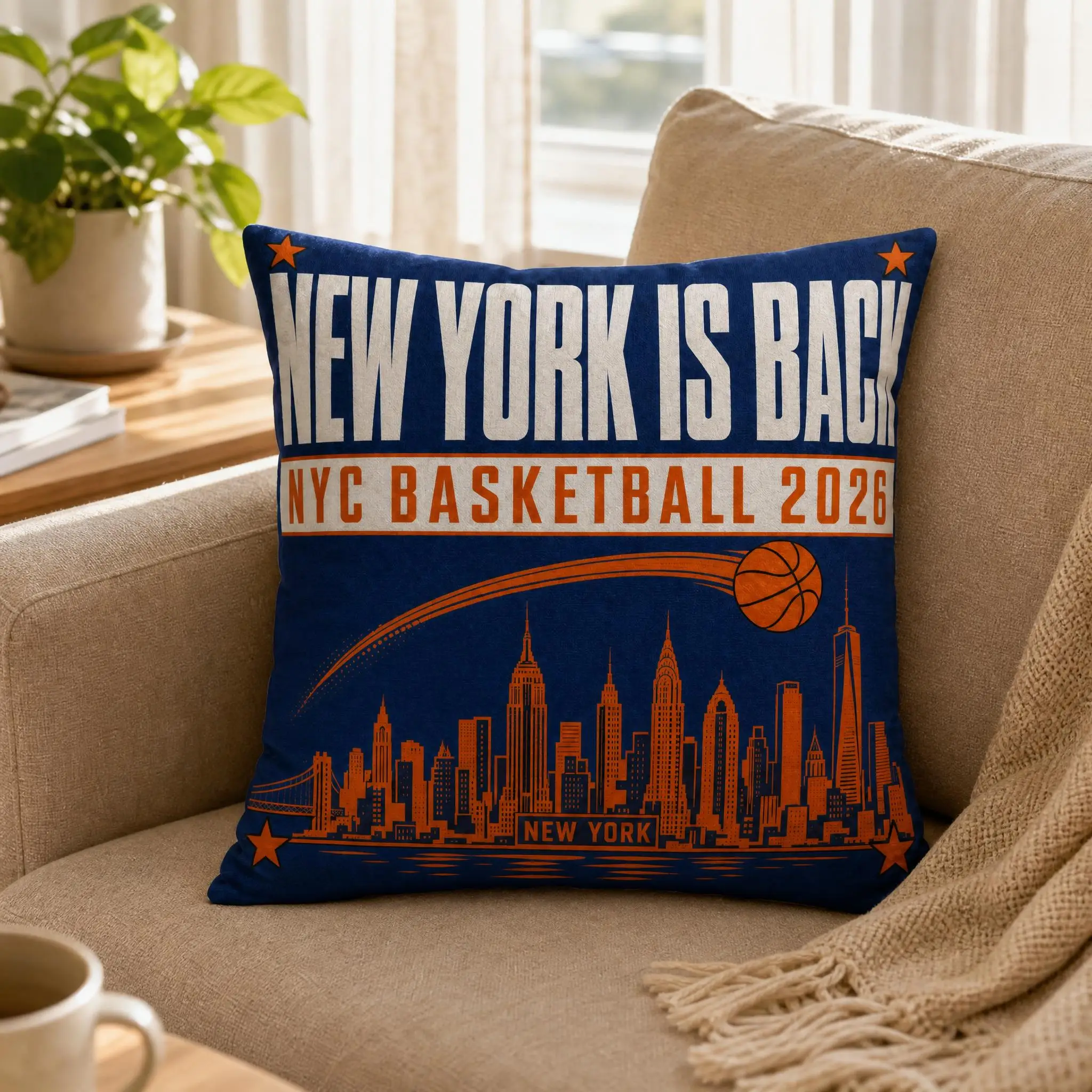 Housse de coussin de basket-ba - Home Textiles New York avis et prix