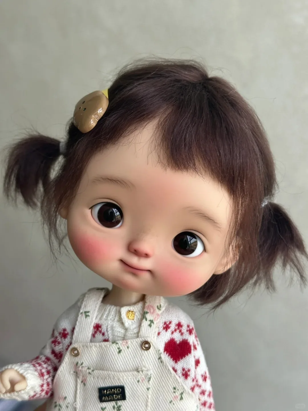 

Новая 25 см высота 1/6 sd BJD кукла mengmeng девушка большая голова кукла из смолы милая улыбка игрушки для макияжа подарок Бесплатная доставка