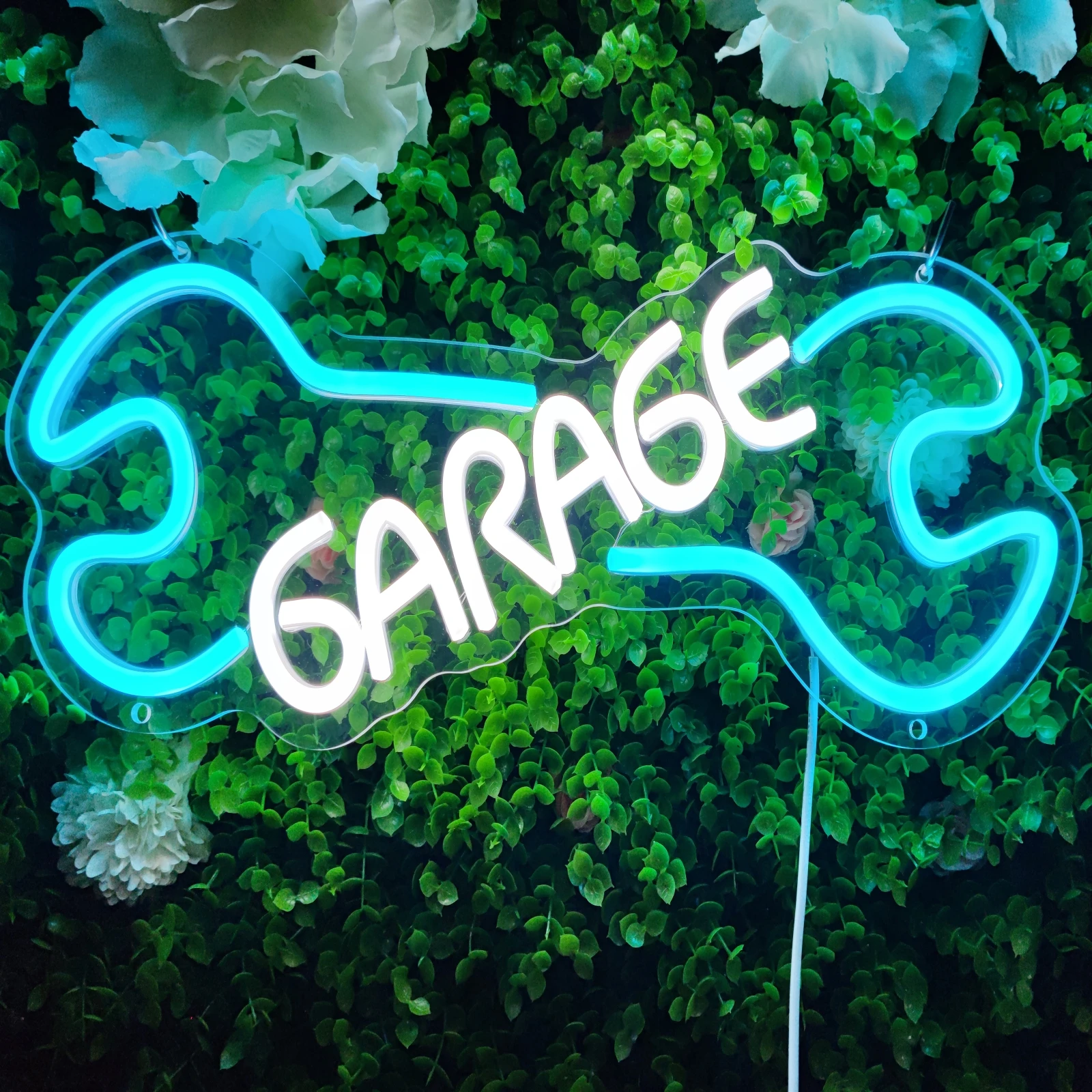 Garage Neon Sign Soprts Car Led Usb Wall Decorative Lights for Room Garage Repair Workshops Auto Repair Shop Commercial Lights