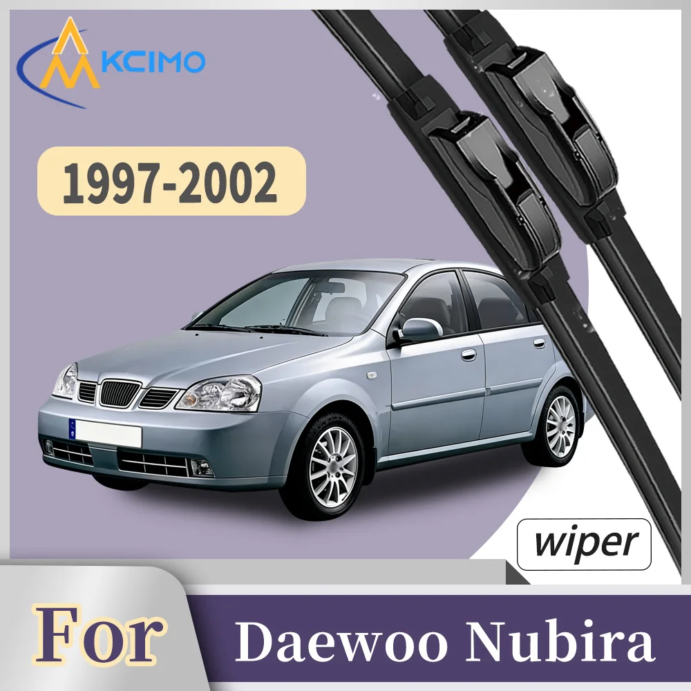 

Premium Rubber Front Windscreen Wiper Blades For Daewoo Nubira 1997-2002 Quiet Smooth Wiping Waterproof Windshield Kit 2Pcs