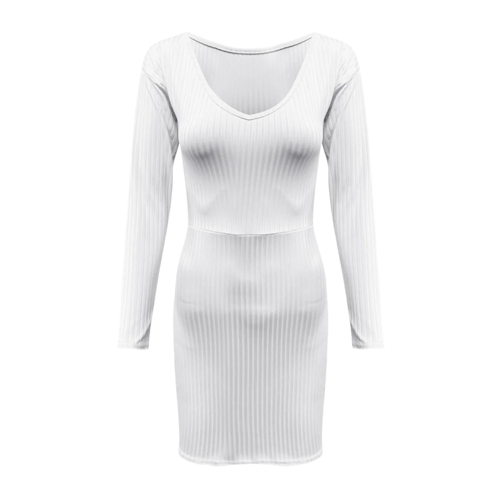 Sexy Club Off Shoulder Long Sleeve Bodycon Dress For Women 2024 Winter White Knitted Sweater Mini Woman Dresses Robe Femme