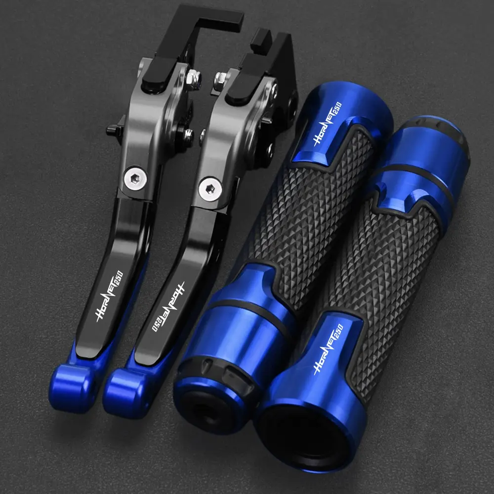 Motorcycle CNC Aluminum Accessories 2001 Adjustable Brake Clutch Lever Handle Hand Grips Ends FOR HONDA HORNET250 HORNET 250