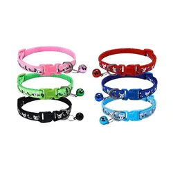 Cat and Dog Universal Dog Cat Neck Ring Small and Medium Sized Dog Teddy Adjustable Pet Towing Rope Neck Ring Bell Collar