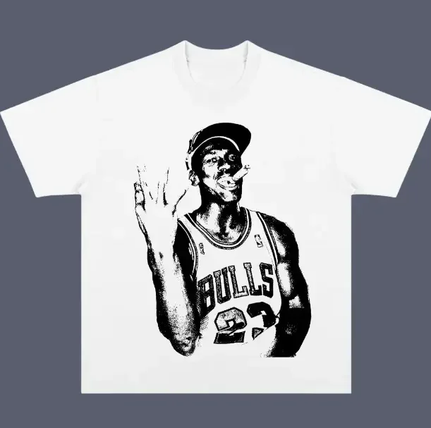 Camiseta vintage Y2k Jordan, camiseta de Michael Jordan, camiseta de baloncesto unisex, camiseta con gráfico de hip hop, ropa de calle para hombre y mujer