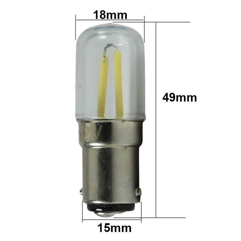 Ampoule Led Filament Bulb Small Lamp COB B15 T18 B15D 12v 24v 110v 220v Lampada For Chandelier Crystal Sewing Machine Home Light