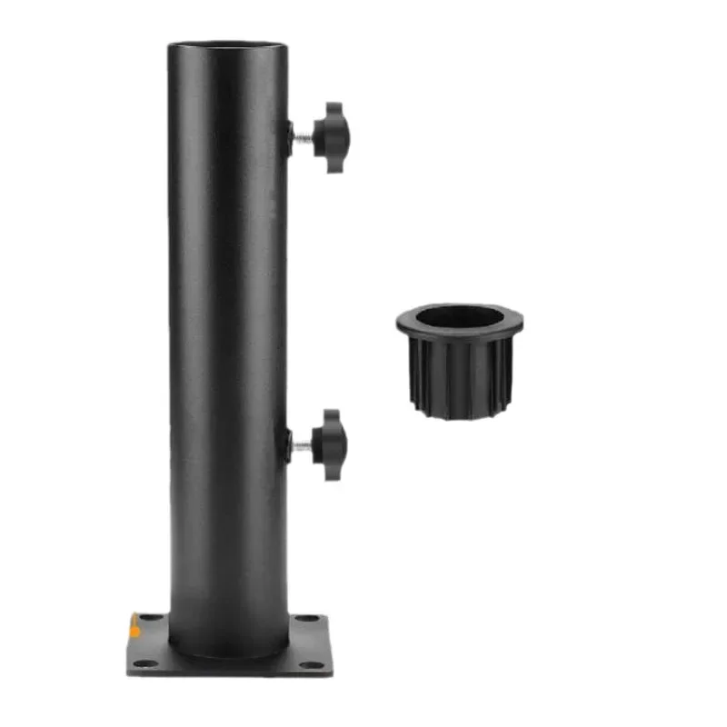 Outdoor umbrella supporting products are fixed on cement and wooden board adjustable sun umbrella brackets