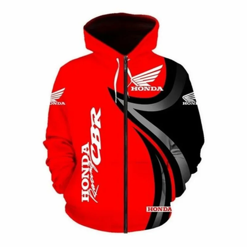 

2026 Honda Racing Team Golden Wing Men's and Women's Autumn/Winter Hoodies Casual Fashion Sports Hoodies