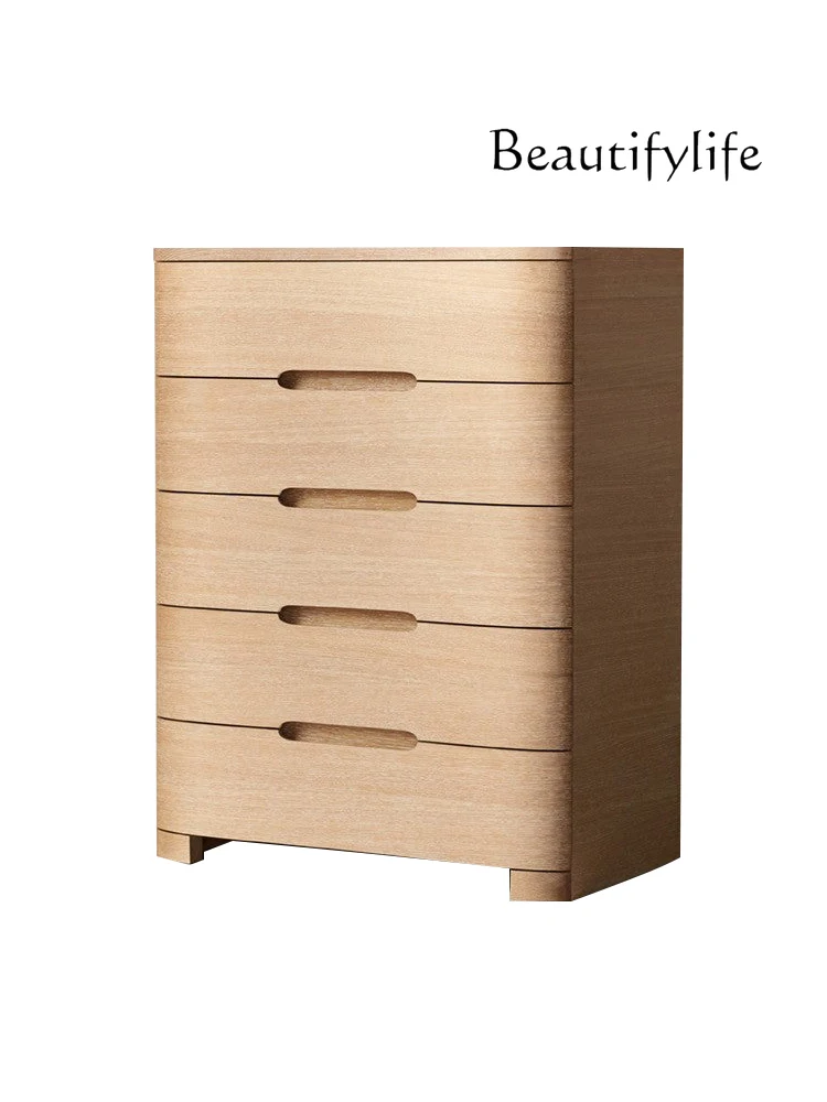 Nordic and Japanese Style  Chest of Drawers Large Apartment Master Bedroom Locker of Bed End Designer Model Storage Cabinet