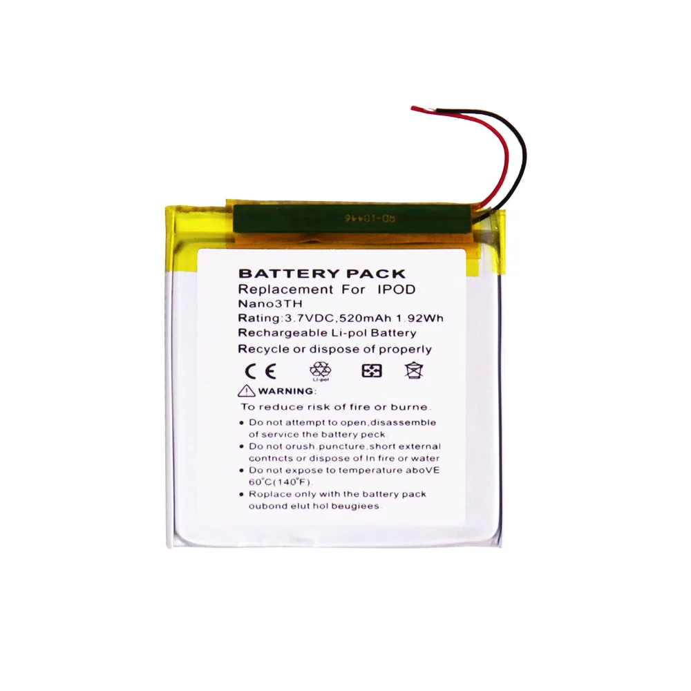 Original Replacement Battery For Apple ipod Nano 3 616-0337 3G 3rd 3Gen Generation 3TH MP3 A1236 Nano3 Battery + Free Tools image 6