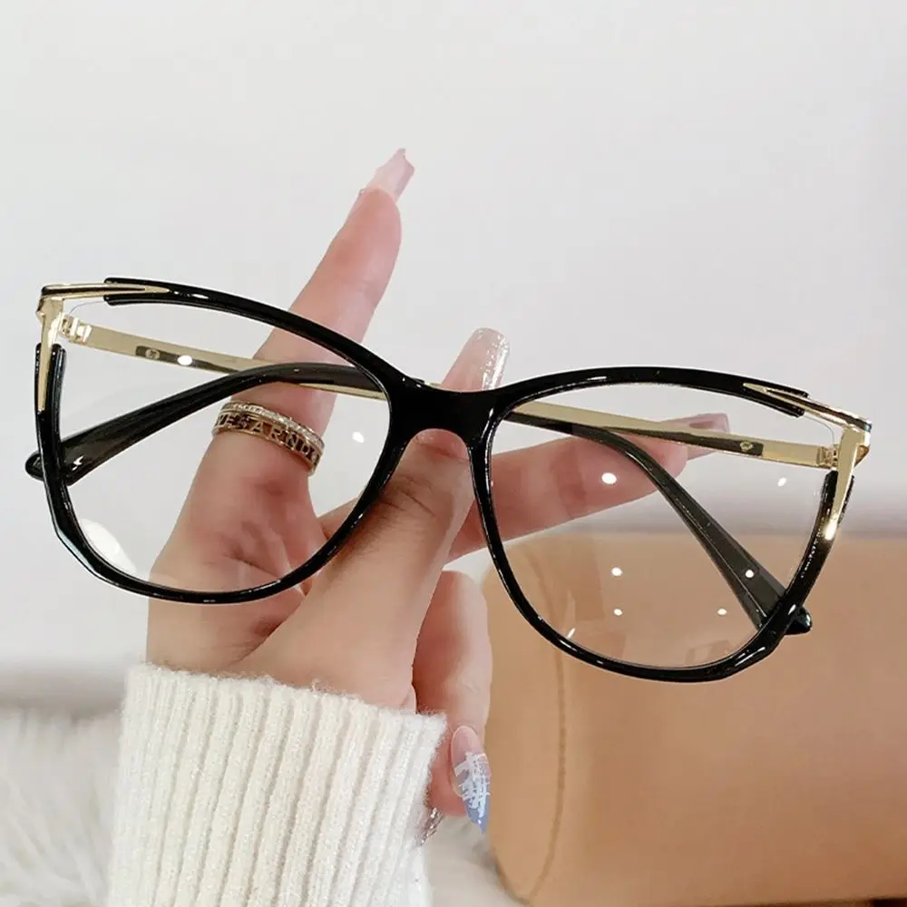 Lunettes œil de chat anti-lumière bleue pour femmes, lunettes optiques, lunettes de protection des yeux pour ordinateur, lunettes de lecture à la mode