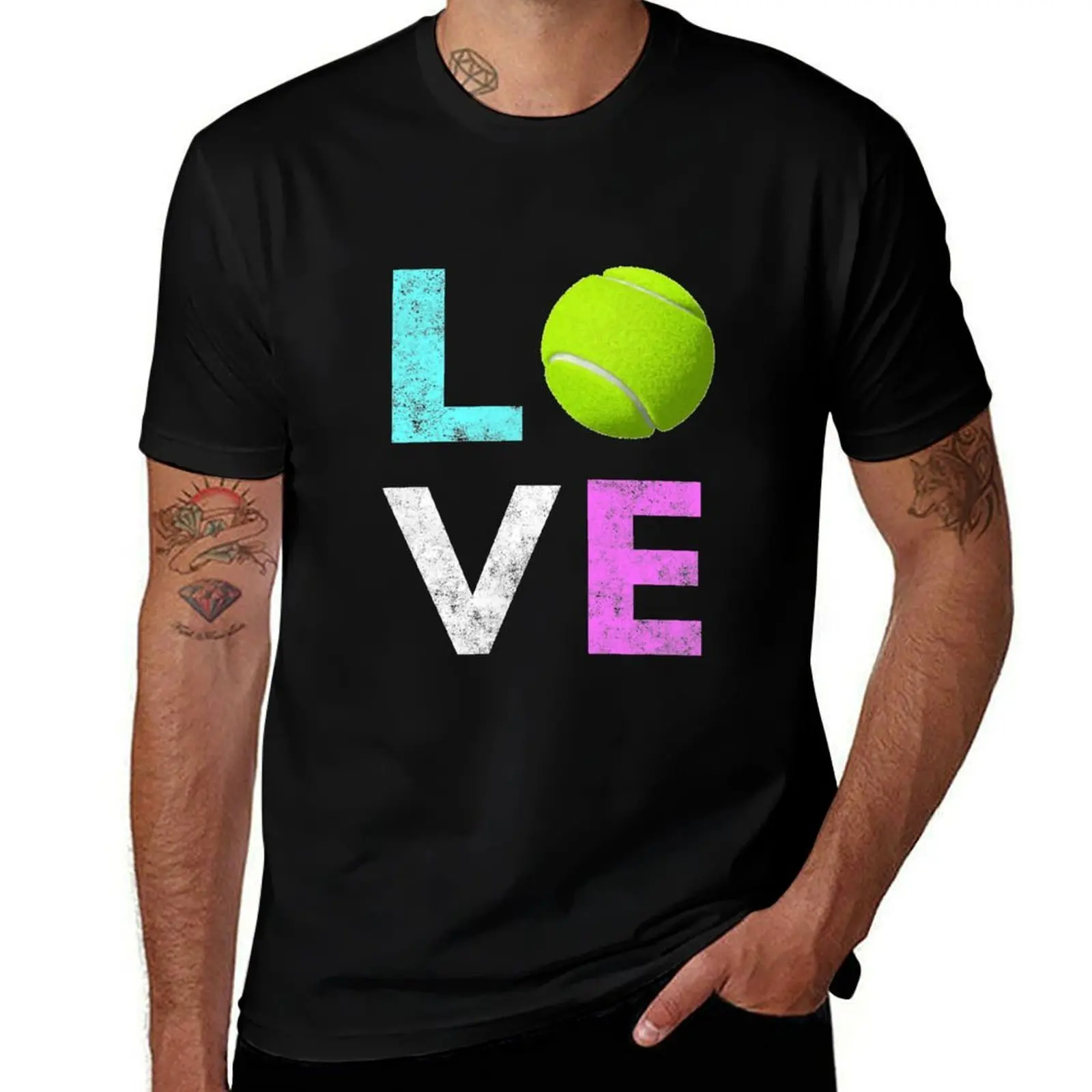 

Awesome Tennis gift for Girls & Women LOVE Tennis Love T-Shirt essential t shirt man t shirt designer T-Shirt