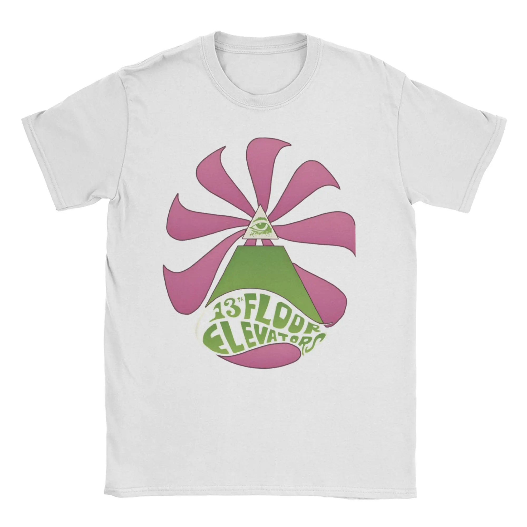 

13th Floor Elevators T-Shirts Men Leisure Pure Cotton Tee Shirt Crewneck Short Sleeve T Shirt Plus Size Tops