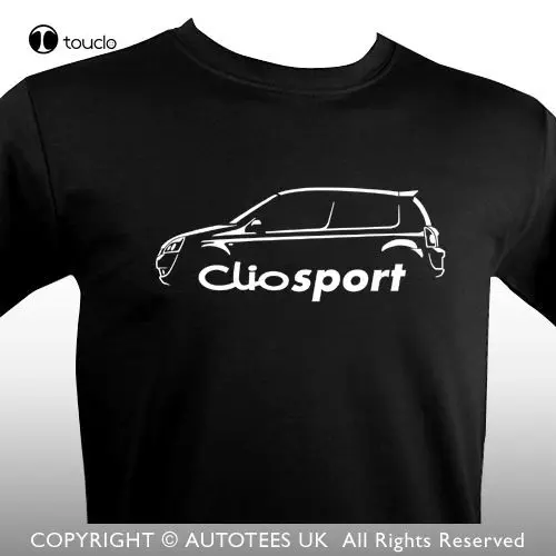 Hot Sale 100% Cotton France Clio 182 Cup Classic Car T-Shirt Tee Shirt Custom aldult Teen unisex digital printing Tee shirt