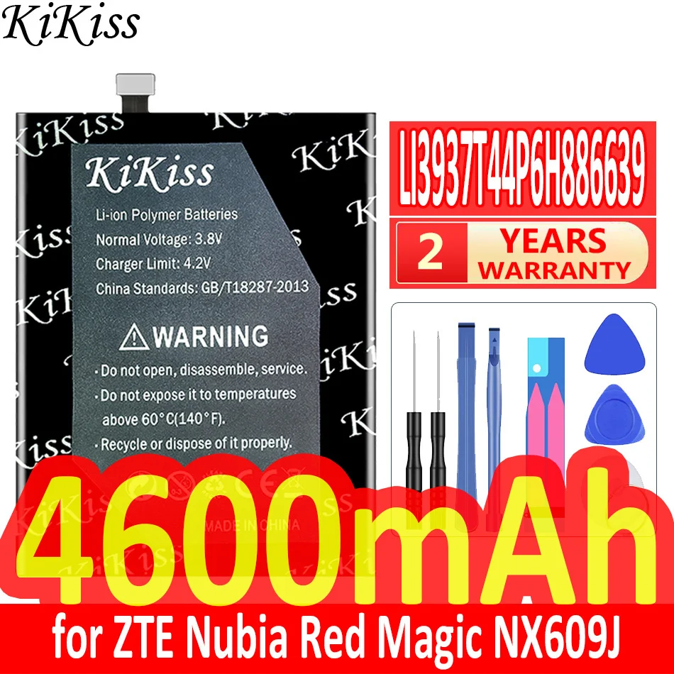 4600mAh KiKiss Powerful Battery LI3937T44P6H886639 for ZTE Nubia Red Magic Mars red Devil NX609J