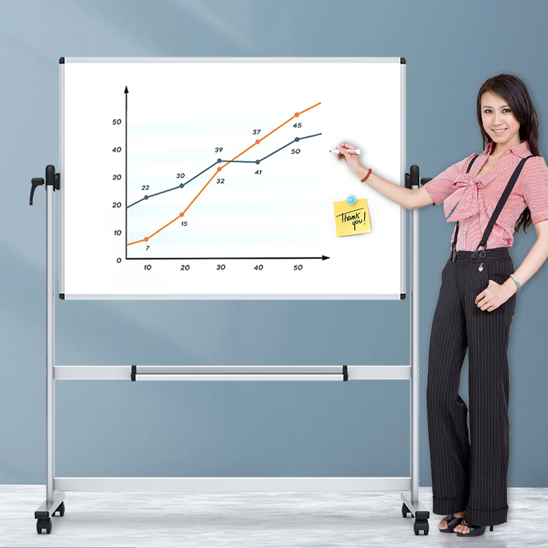 

Mobile bracket, whiteboard with wheels, blackboard bracket, teaching, office, home, conference, double-sided magnetic classroom