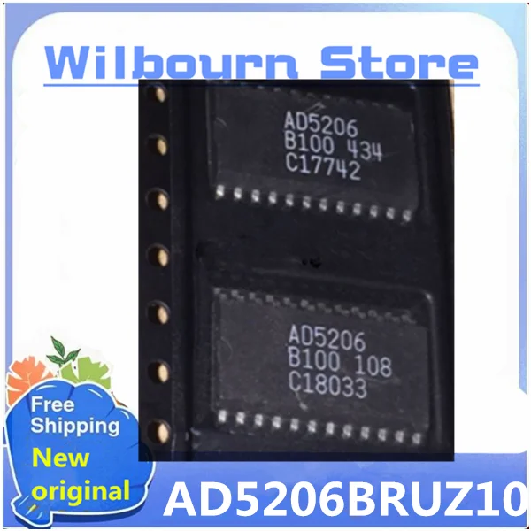 10pcs/lot  AD5206 AD5206B AD5206B10 AD5206BRUZ10 TSSOP24