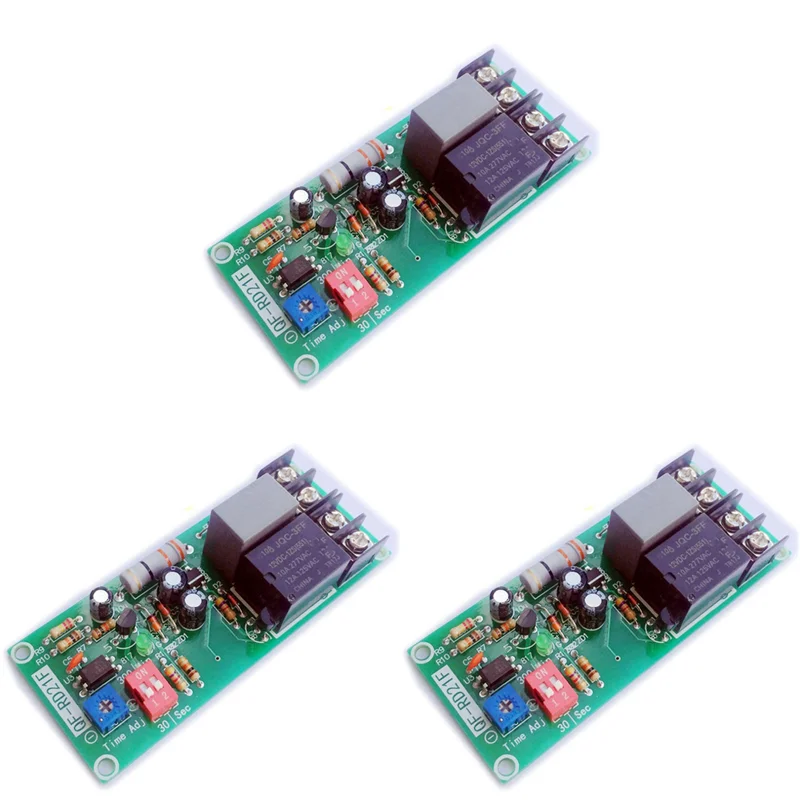 

3X AC100V-220V Регулируемый релейный модуль управления таймером, плата переключателя задержки отключения для вытяжного вентилятора Mr22 19-ABQU