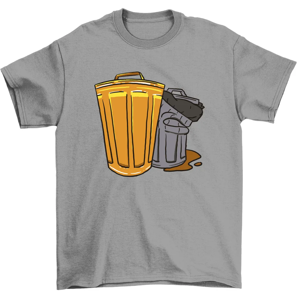 Trash Cans Garbage Day T-Shirt Men Women Unisex High Quality 100%Cotton Short Sleeve