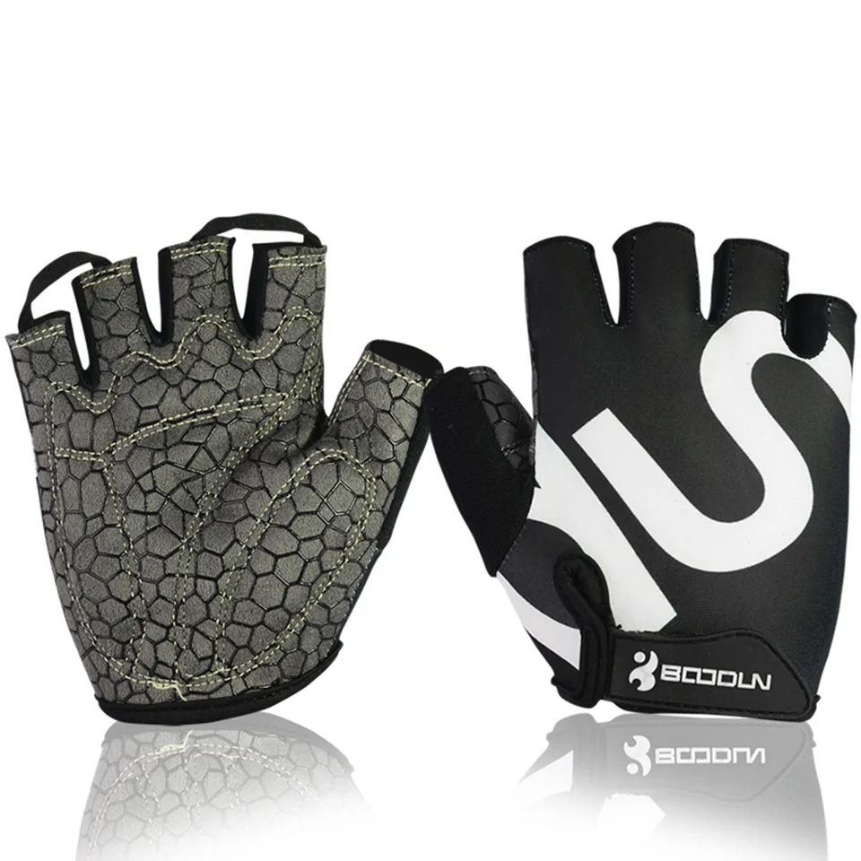 Guantes de Ciclismo de medio dedo para hombre y mujer, manoplas deportivas transpirables para gimnasio, bicicleta de montaña y carretera, 1 par