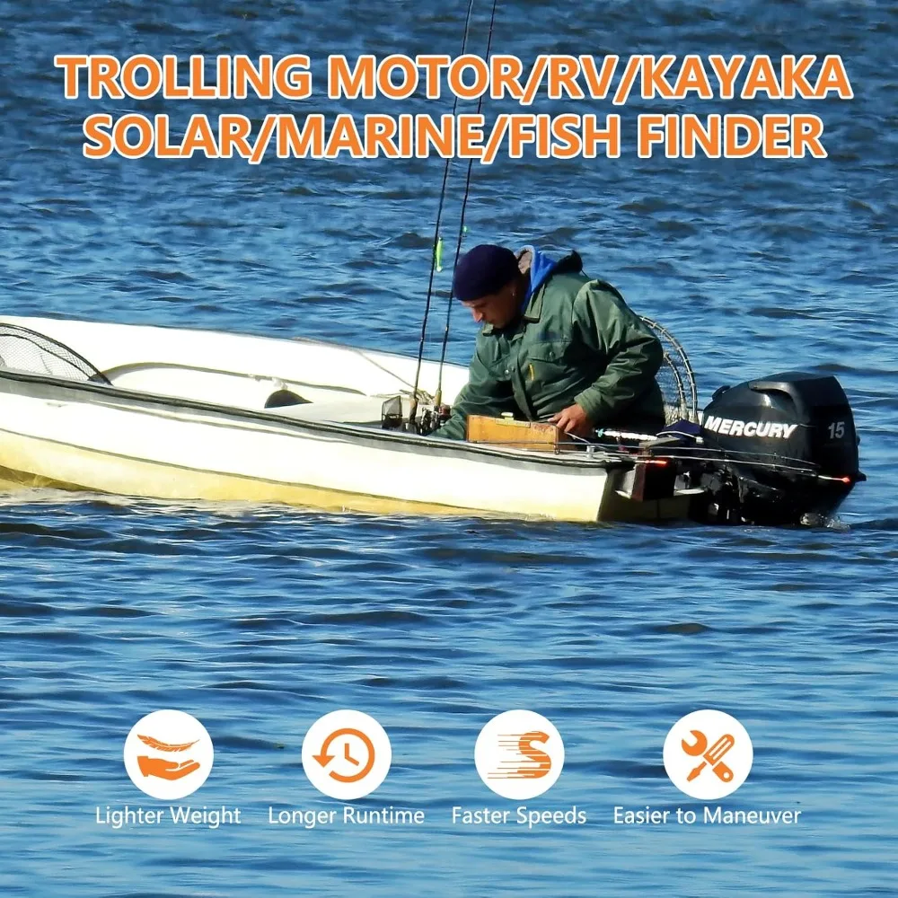 24V 100Ah Lithium Battery Bluetooth, Low Temp Cut-Off, 24v LiFePO4 Battery, Built-in 100A BMS,with 25.6V 20A Charger