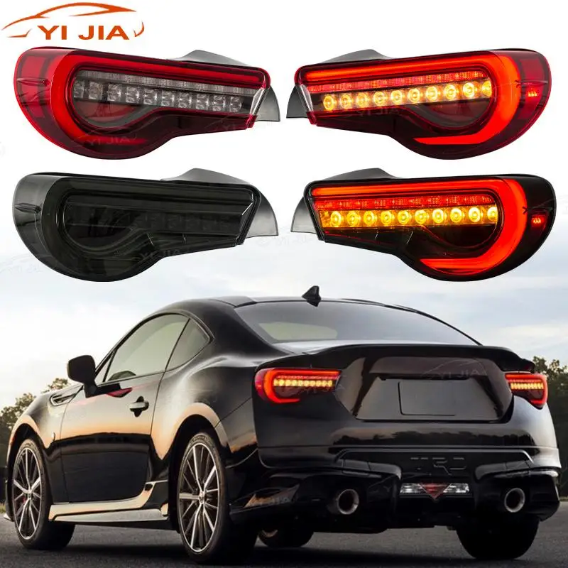 For Scion FR-S 2013-2016 / Toyota 86 2012-2020/Subaru BRZ 2013-2020 Pair LED Car Tail Light Assembly Tail Lamp Rear Turn Signal