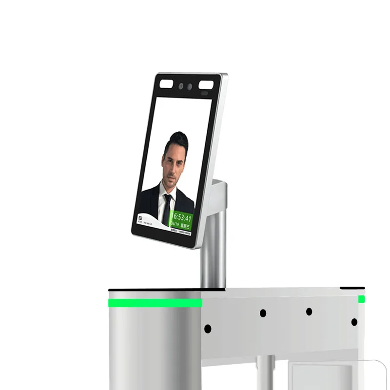 WiFi Biométrico Face Recognition Access Control, Turnstile Access Control, Metal Time Keypad, 8 ", TCP/IP