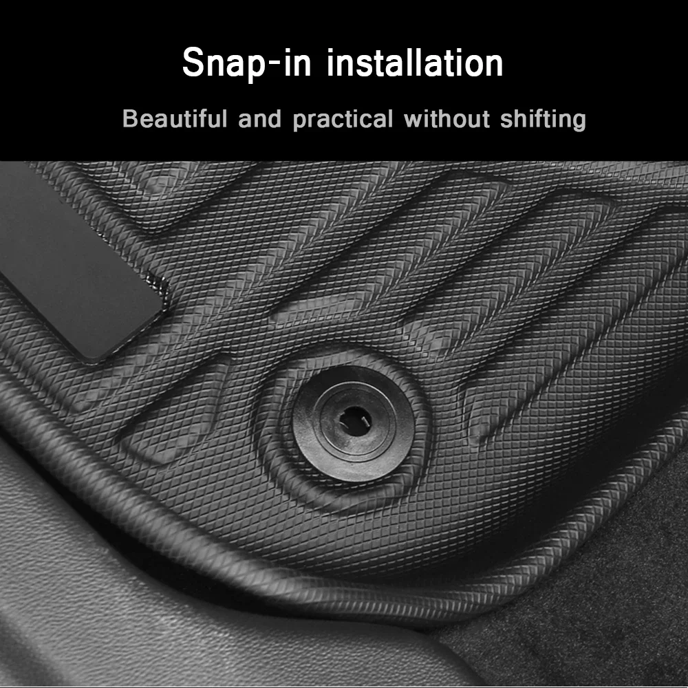 For Citroen C5 Aircross 2017-2019 2020 Car Waterproof Non-Slip Rubber Floor Mat TPE Fully Surrounded Foot Pad Left-hand drive