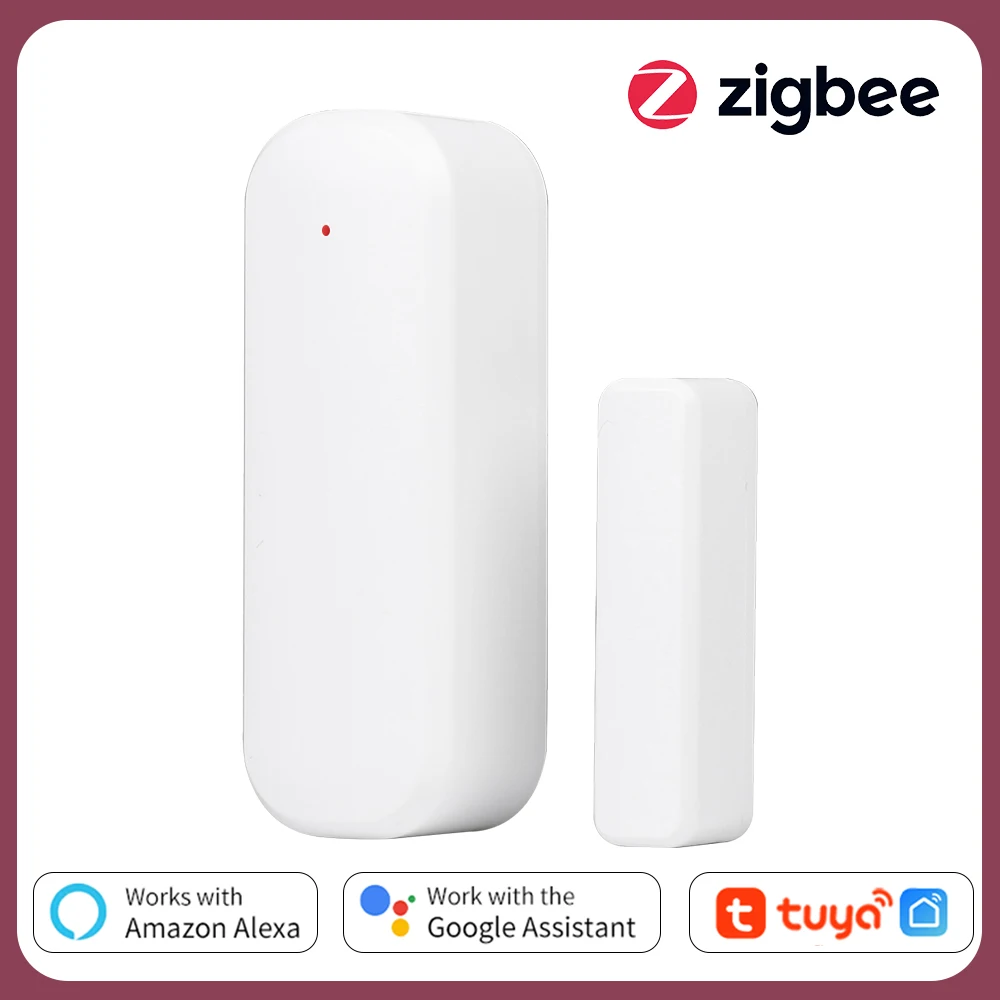 

Датчик открытия/закрытия дверей и окон ZigBee, детекторы безопасности, дистанционное управление через Alexa Google Home