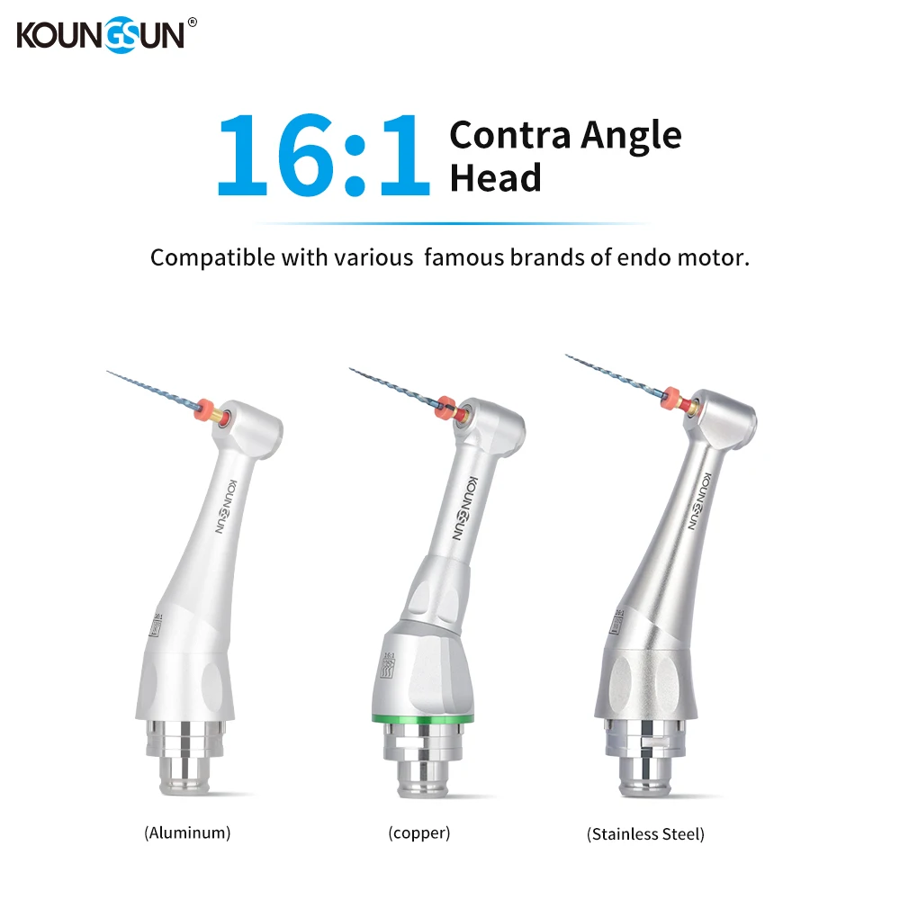 Endomotor Head 16:1 Contra Angle Rotary Niti Files Machine Use Endodontics Root Canal Dental Equipment