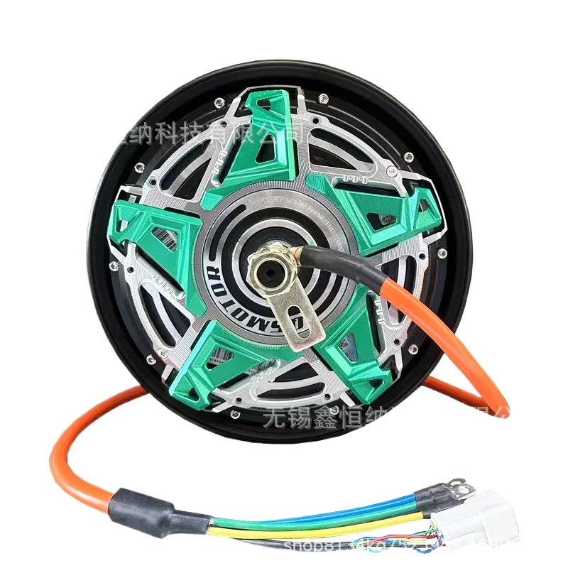 QSMOTOR V6 10 Inch 3000W 50H Energy Saving Hub Motor 48V-96V Brushless Electric Motorcycle Scooter Replacement Engine Part