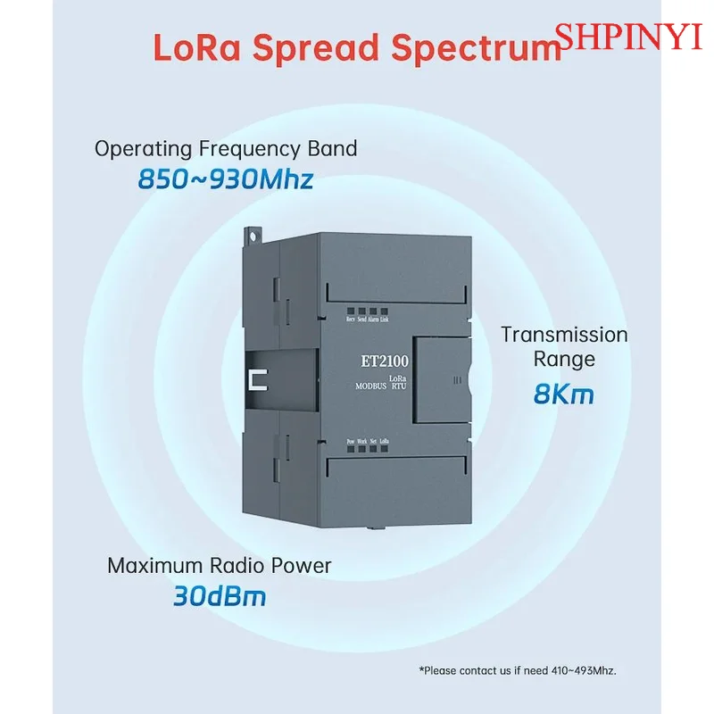 Modulo RF wireless gateway IOT da LoRa a RS485 a lungo raggio da 8 km 433 Mhz per telecomando