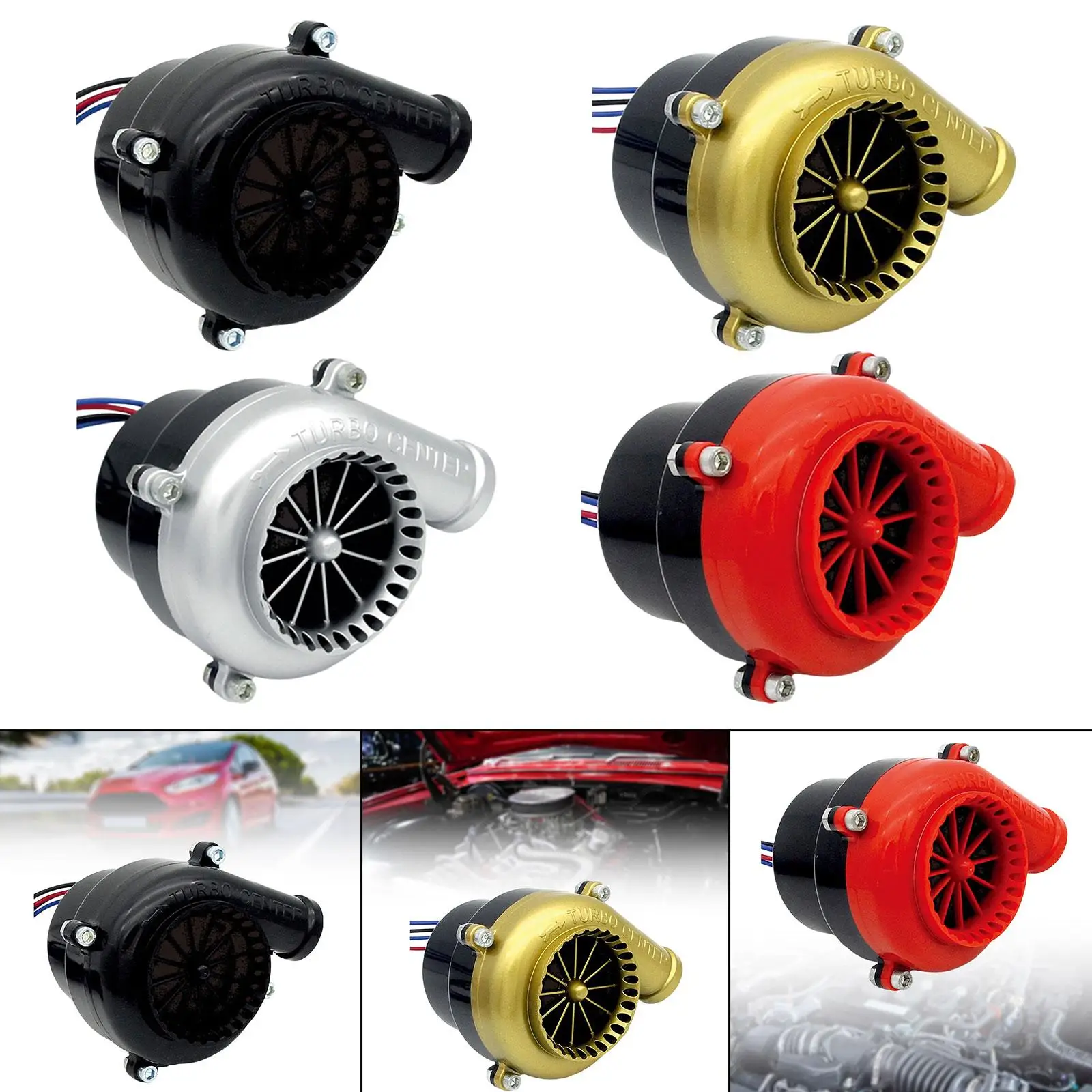 

Electronic 12V Switch Activated Turbo Sound Effect Maker for Automobile