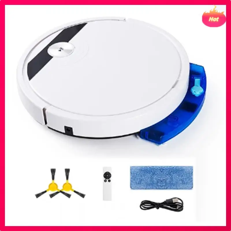 AD-5-In-1 RS800 مع جهاز التحكم عن بعد مكنسة كهربائية روبوتية ذكية فائقة الهدوء لتنظيف الأرضيات الرطبة والجافة أجهزة منزلية سهلة الاستخدام
