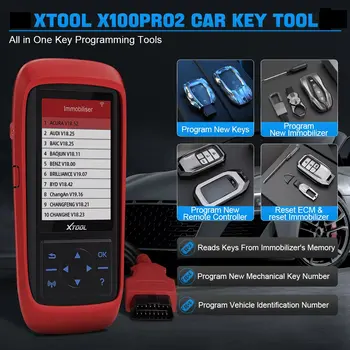 XTOOL X100Pro2 programátor klíčů s imobilizérem a adaptérem EEPROM, profesionální programovací nástroj X100 Pro2 pro automobilový OBD skener 10 nejlepší prodej xtool x100 pro 2 - №2